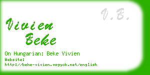 vivien beke business card